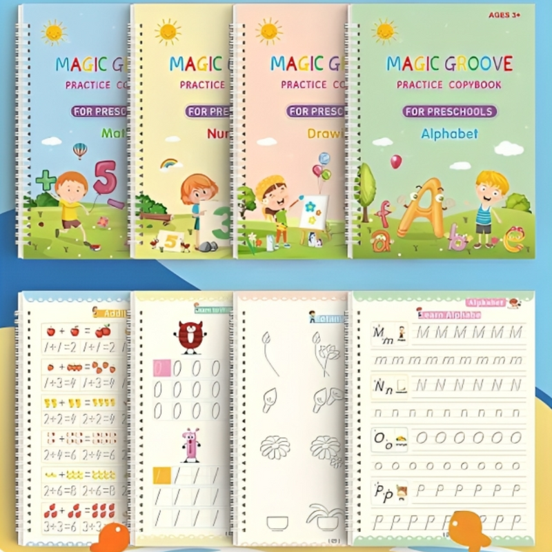 children copy books 4